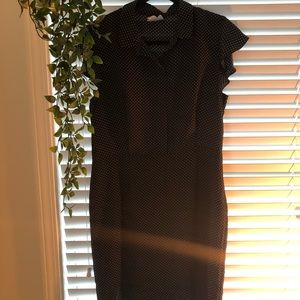 Midi polka dot dress